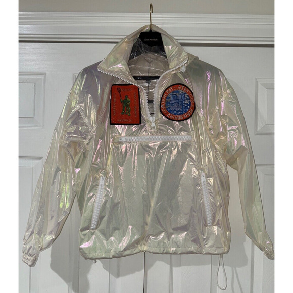 Louis Vuitton Virgil Abloh SS19 Iridescent Prism Anorak Windbreaker Jacket 48 - Picture 3 of 16